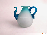 قوری دکوری شیشه ای کاملا دست ساز قدیمی 