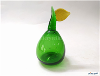 گلابی شیشه ای دست ساز قدیمی خوشرنگ 