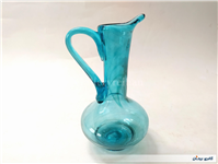 ظرف آبلیموخوری دست ساز شیشه ای آبی 