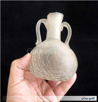 بطری کوچک 2 دسته طرح ترک یا آبگز دستساز 