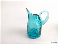 آبلیموخوری کاملا دستساز شیشه ای آبی رنگ 