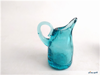 آبلیموخوری کاملا دستساز شیشه ای آبی رنگ 