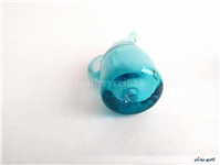 آبلیموخوری کاملا دستساز شیشه ای آبی رنگ 