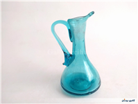 پارچ مینیاتوری و کوچک دستساز شیشه ای آبی 