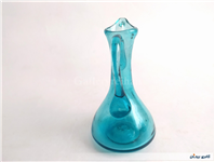 پارچ مینیاتوری و کوچک دستساز شیشه ای آبی 