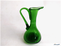 پارچ مینیاتوری و کوچک دستساز شیشه ای سبز 