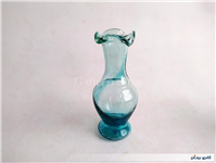 1عدد گلدان دست ساز قدیمی زیبا آبی 