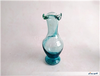 1عدد گلدان دست ساز قدیمی زیبا آبی 