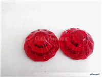 2عدد شمعدان شیشه ای ضخیم طرح الماس توپر 