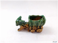 مجسمه سرامیکی گاری قدیمی کوچک 