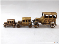 ست 3عددی مجسمه ماشین برنجی 