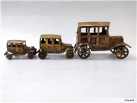 ست 3عددی مجسمه ماشین برنجی 