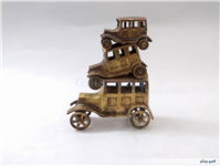 ست 3عددی مجسمه ماشین برنجی 