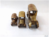 ست 3عددی مجسمه ماشین برنجی 