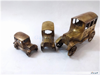 ست 3عددی مجسمه ماشین برنجی 