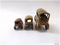 ست 3عددی مجسمه ماشین برنجی 