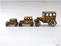 ست 3عددی مجسمه ماشین برنجی 