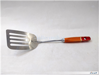 کفگیر قدیمی دسته چوبی ساخت انگلستان 