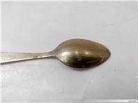 6 قاشق قلمدار قدیمی برنجی دستساز مهردار 