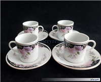 4عدد فنجان نعلبکی قهوه خوری قدیمی 