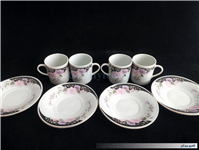 4عدد فنجان نعلبکی قهوه خوری قدیمی 