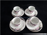 4عدد فنجان نعلبکی قهوه خوری قدیمی 