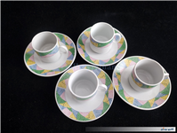 4عدد فنجان نعلبکی قهوه خوری قدیمی 