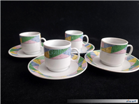 4عدد فنجان نعلبکی قهوه خوری قدیمی 