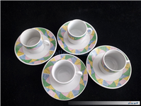 4عدد فنجان نعلبکی قهوه خوری قدیمی 