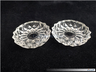 2عدد زیرسیگاری بلوری قدیمی طرح الماس 