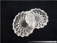 2عدد زیرسیگاری بلوری قدیمی طرح الماس 