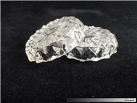 2عدد زیرسیگاری بلوری قدیمی طرح الماس 