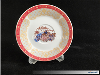 دیوارکوب قدیمی طرح طاووسی با دوره قرمز 