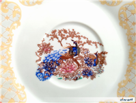 دیوارکوب قدیمی طرح طاووسی با دوره قرمز 