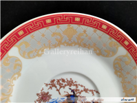 دیوارکوب قدیمی طرح طاووسی با دوره قرمز 