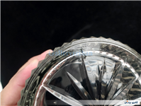 یخدان کریستال فرانسه حک شده در زیر ظرف 