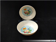 یک جفت کاسه ملامین طرح گل قدیمی 