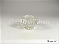 شمعدان شیشه ای ضخیم طرح قلب 