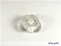 شمعدان شیشه ای ضخیم طرح قلب 