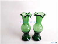 2 عدد گلدان دست ساز قدیمی زیبا سبز