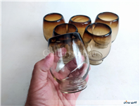 6 عدد لیوان دستساز شیشه ای 