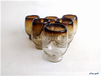 6 عدد لیوان دستساز شیشه ای 