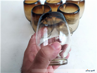 6 عدد لیوان دستساز شیشه ای 