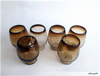 6 عدد لیوان دستساز شیشه ای 