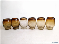6 عدد لیوان دستساز شیشه ای 