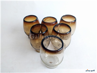 6 عدد لیوان دستساز شیشه ای 