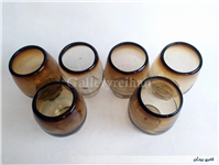 6 عدد لیوان دستساز شیشه ای 