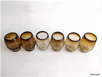 6 عدد لیوان دستساز شیشه ای 