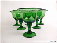 6 عدد جام قدیمی دست ساز سبز