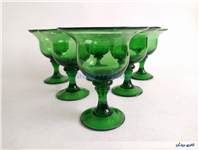 6 عدد جام قدیمی دست ساز سبز